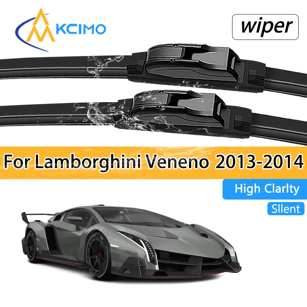 Para Lamborghini Veneno 2013-2014: Escobillas Limpiaparabrisas Delanteras Premium, Silenciosas, Duraderas, para Todo Tipo de Clima, Accesorios para Ventanas de Auto