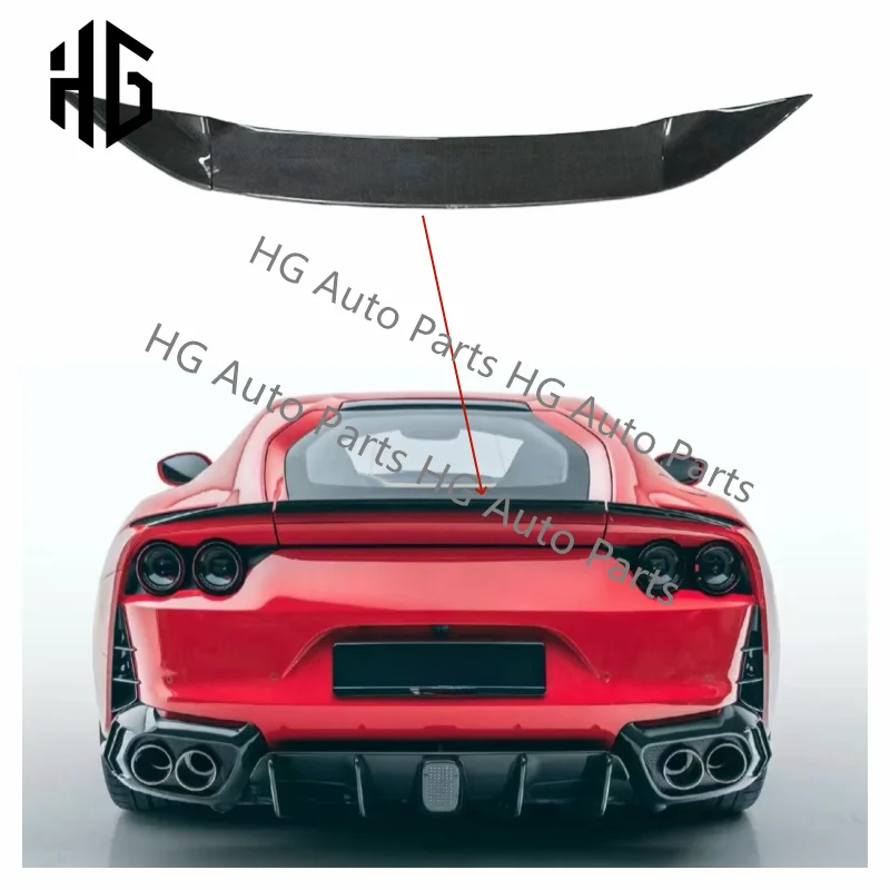 

Vehicle Modification Good Carbon Fiber MSY Style Rear Spoiler Wing For Ferrari 812 Superfast Exterior Accessories Car Spoilers