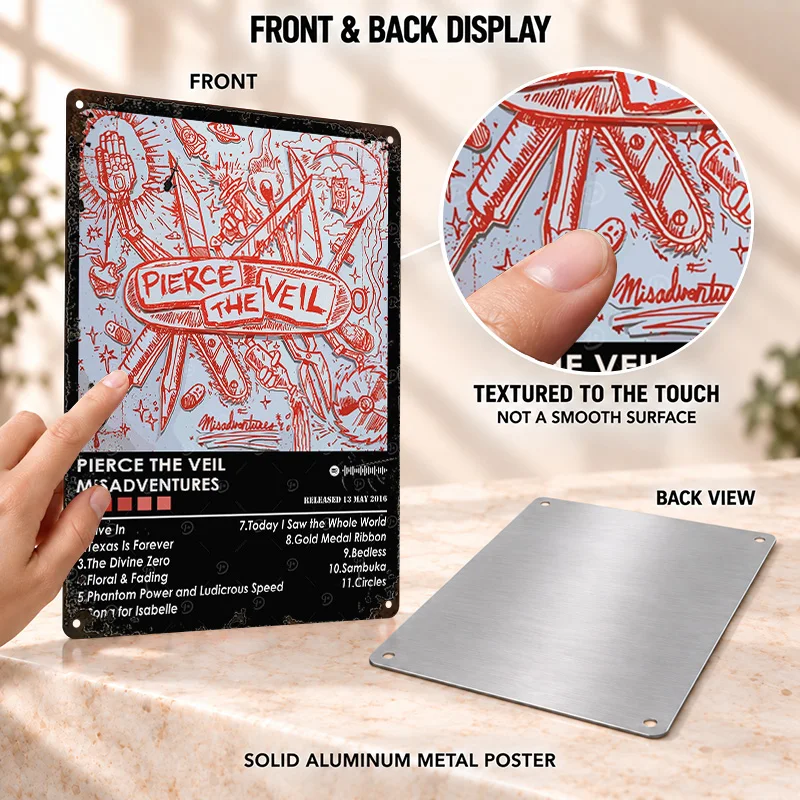 Pierce the Veil Aluminum Posters Aggressive Stage Design Collector Room Wall Art Customized Metal Sign Thoughtful Fan Keepsake