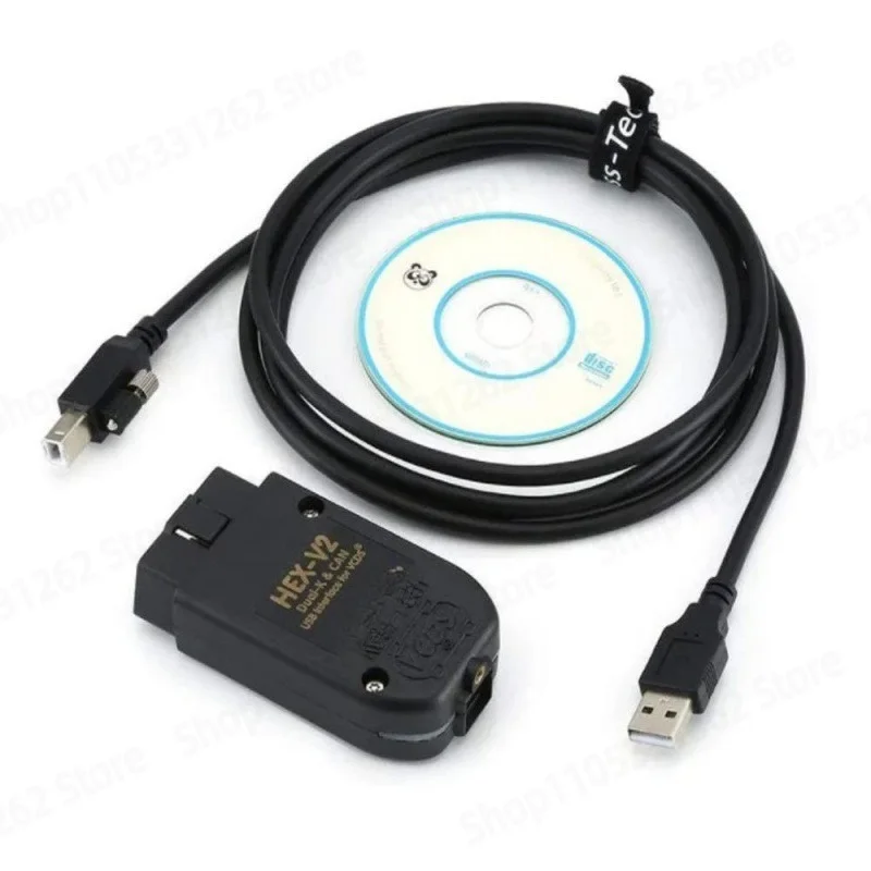 HEX V2 VAG VCDS 25.3 5053 Multi-Language Car Diagnostic Tool ATMEGA162 FT232