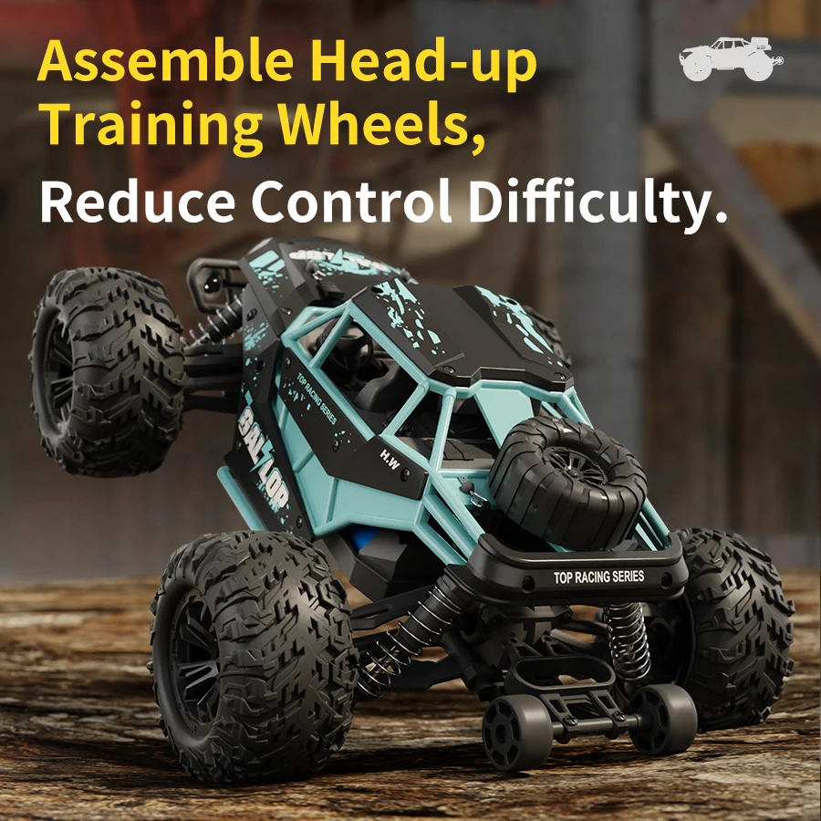سيارة التحكم عن بعد HW8808 - سيارة تسلق جميع التضاريس 4WD عالية السرعة RC للأطفال والكبار #4