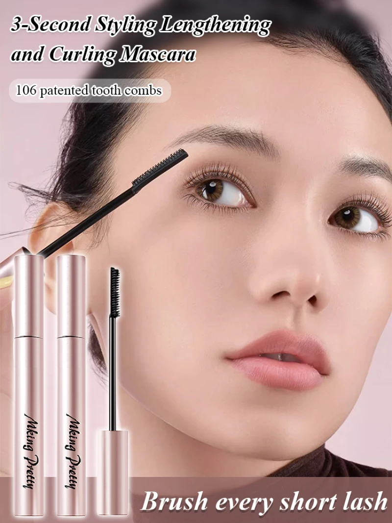 Curling Mascara Eyelash Comb Mascara Eye Black Brown Detail Lashes Brush Thick Slender Waterproof Lengthening Eyelash Extension