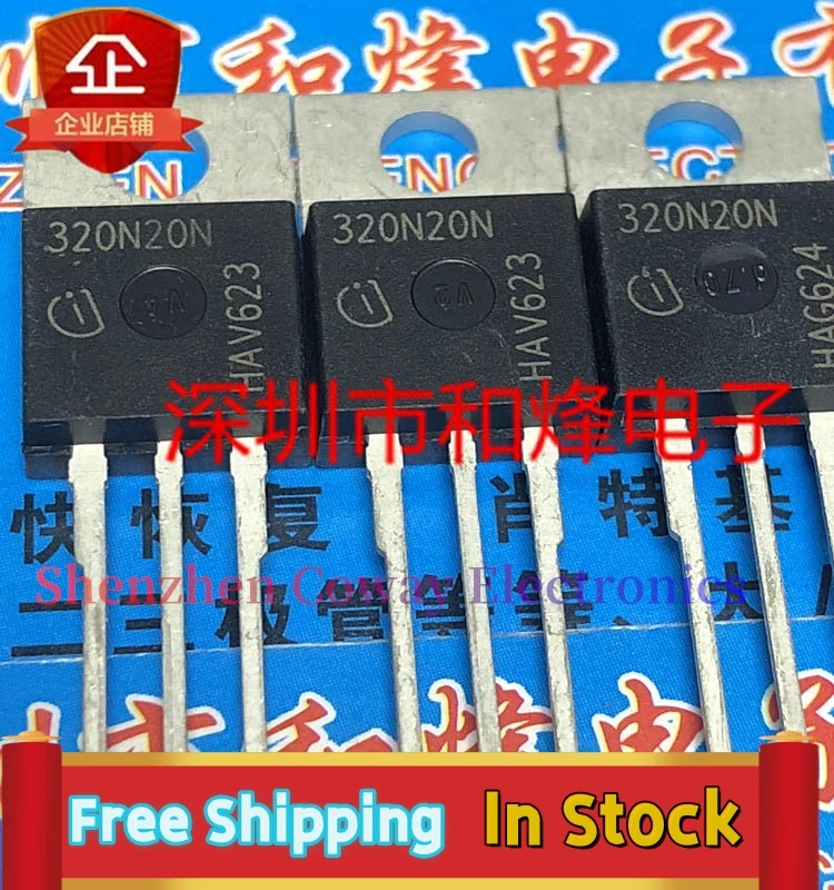 10PCS-30PCS  320N20N IPP320N20N3G  TO-220 200V 34A   In Stock Fast Shipping