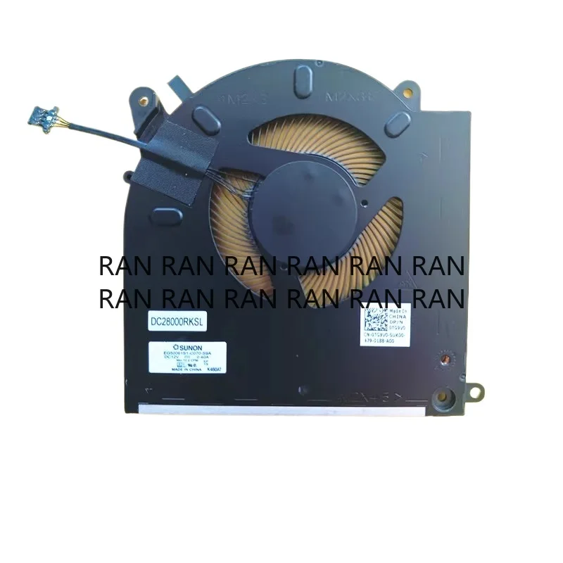 

Новый вентилятор процессора и графического процессора для DELL Alien M15 R4 R3 0D1X38 0TG9V0 12 В охлаждающий вентилятор для ноутбука