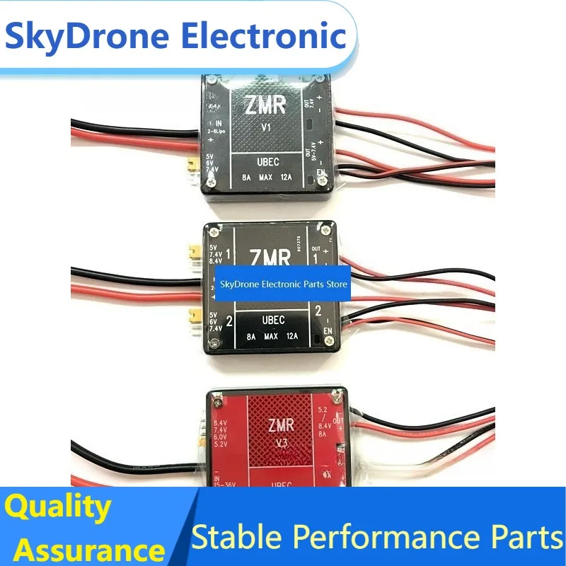 SkyDElZMR Dual Output UBEC Module Switch Mode 5V/6V/12V Selectable 4-6S Input For RC Plane Parts