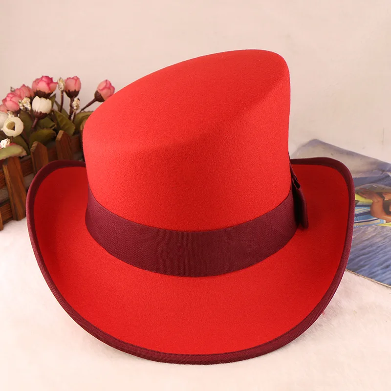 cappelli-in-feltro-2026-eleganti-cappelli-da-palcoscenico-per-performance-all'aperto-danza-e-canto-fedora-rosso-e-nero-cappello-elegante-per-tutti-i-giorni-unisex