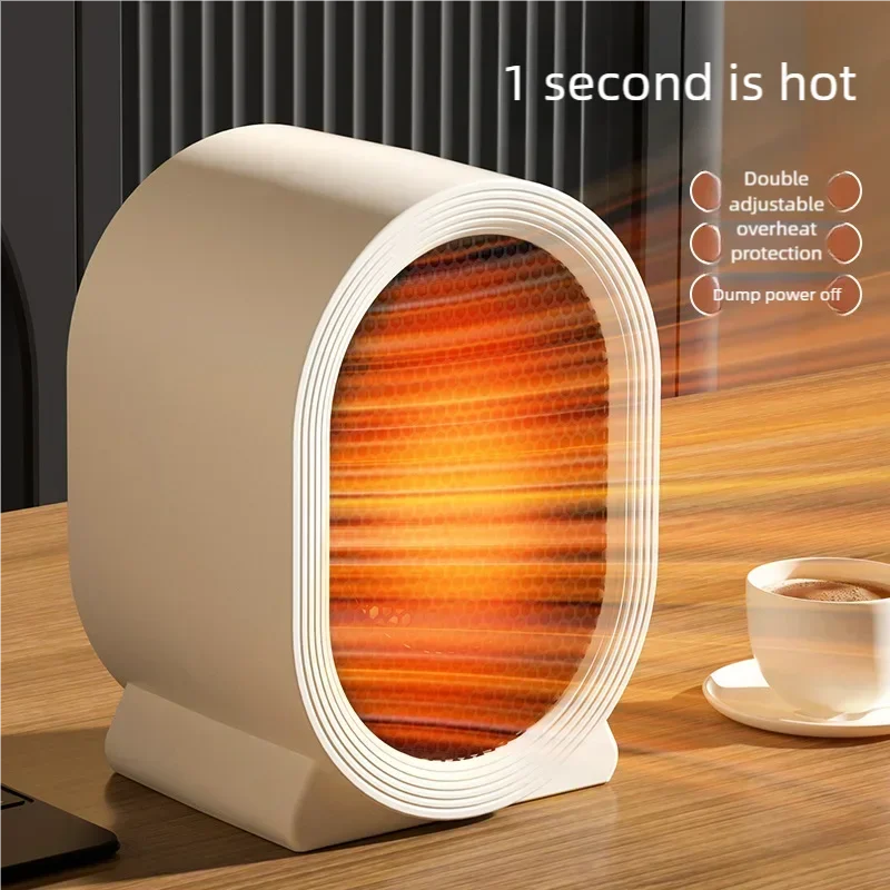 Xiaomi Youpin سخان سطح المكتب الحرارة العمودية غرفة نوم المنزل سخان كهربائي صغير عنبر سخان الحرارة السريع مناسبة مكتب المنزل