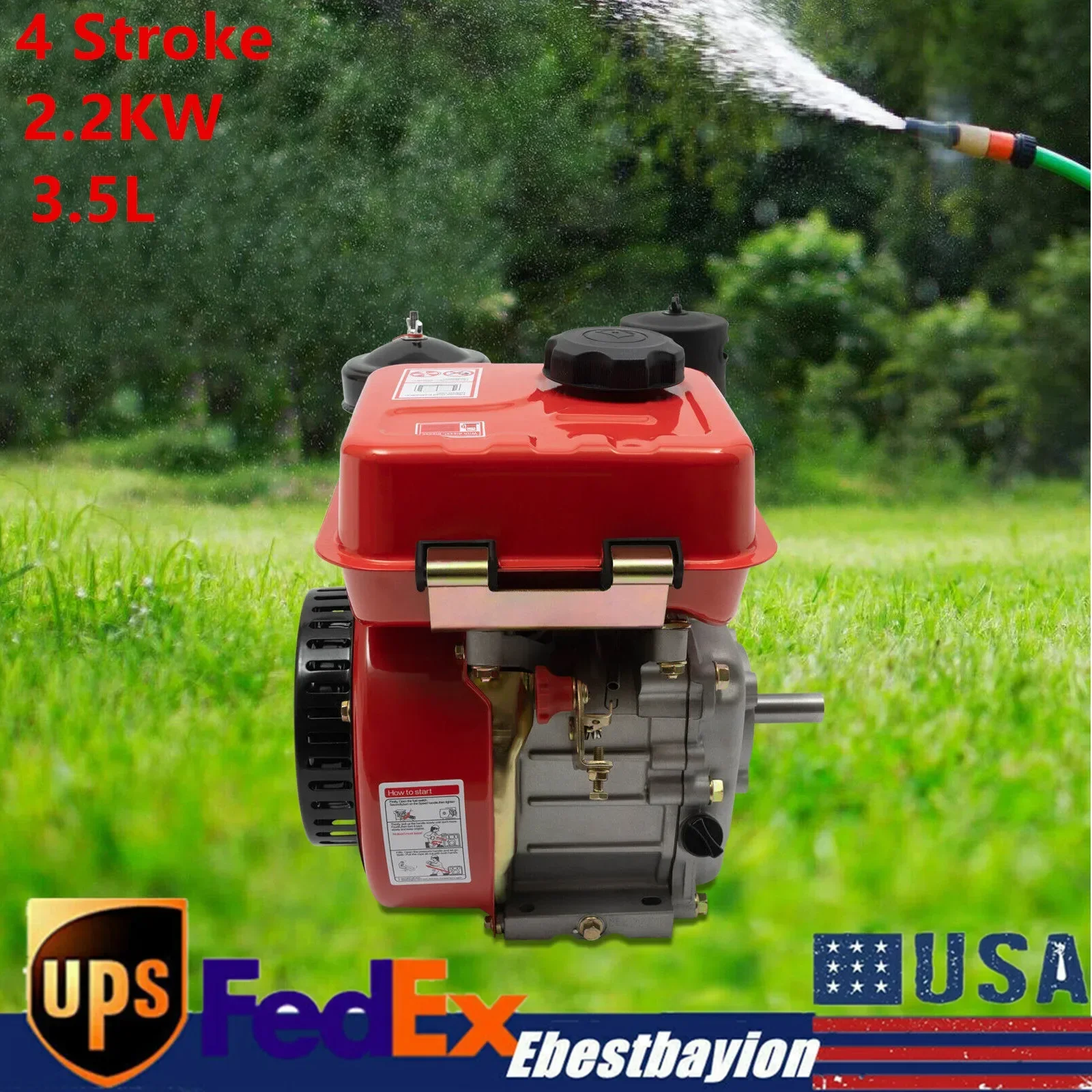 Recoil Start System Diesel Motor Diesel Engine 4-Stroke 3hp Single-Cylinder for Go Cart Chipper Log Splitter Lawn Mower