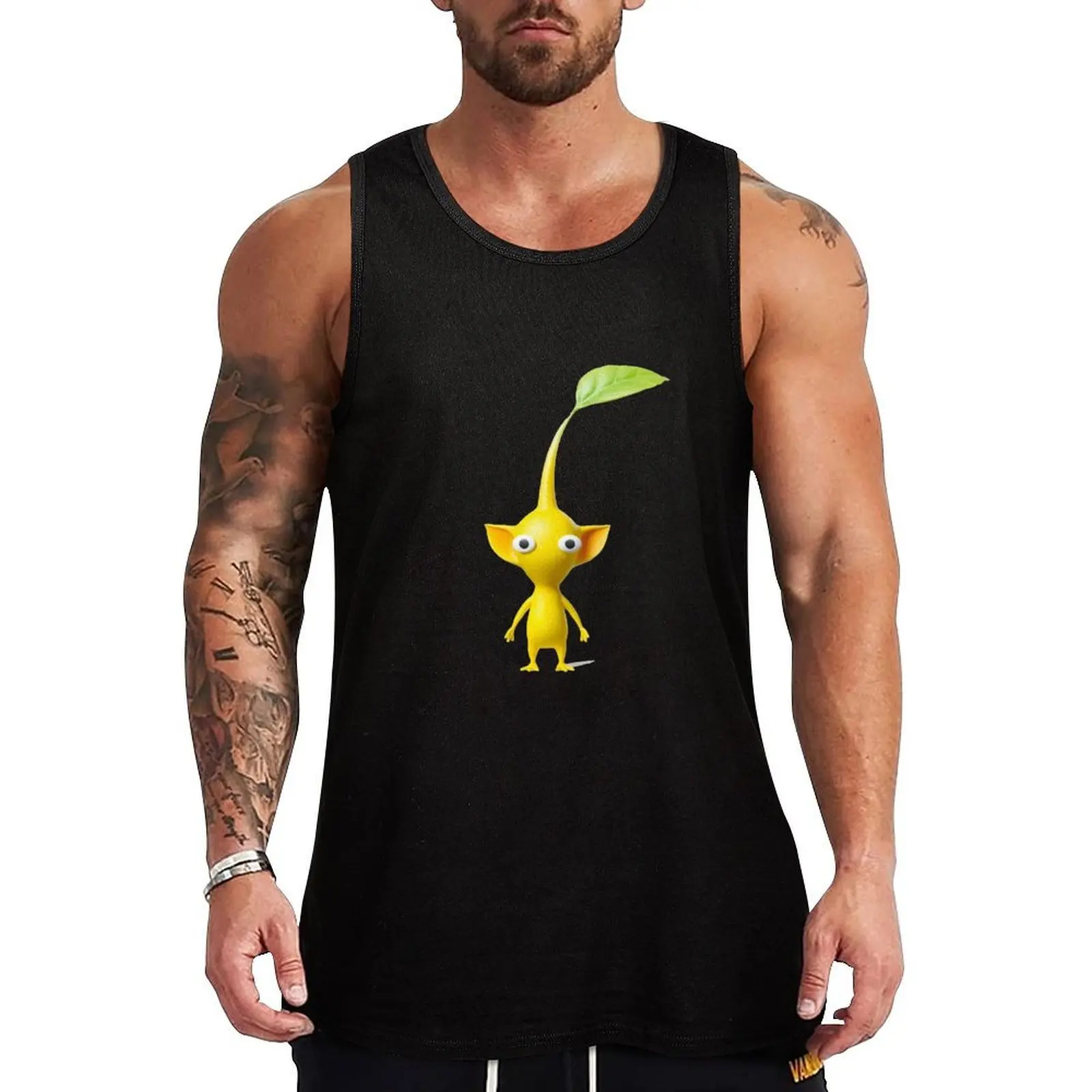 Yellow Pikmin Tank Top Dry Fit Athletic Tank Top Sleeveless Gym Workout Shirt