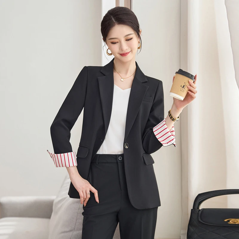 Women's Suit Set2026New Spring and Autumn High-End Hotel Front Desk Work Uniforms, Jewelry Store and Beauty Salon Formal Suits