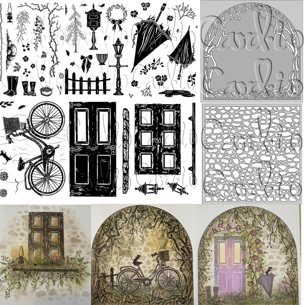 تزهر Brolley's Rosy خمر بتلات يرتديها نافذة واضح Stamps Stencil DIY بها بنفسك سجل القصاصات الحرفية الديكور قالب النقش 2025 يونيو #1