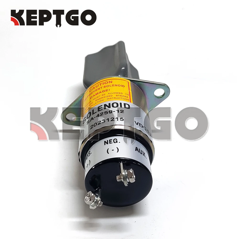 SA-4259-12 Fuel Shutoff ShutDown Solenoid Valve For Kubota 3A 2 terminals 31-0202 SA-4259-12 12V 1751-12A6U1B1S5