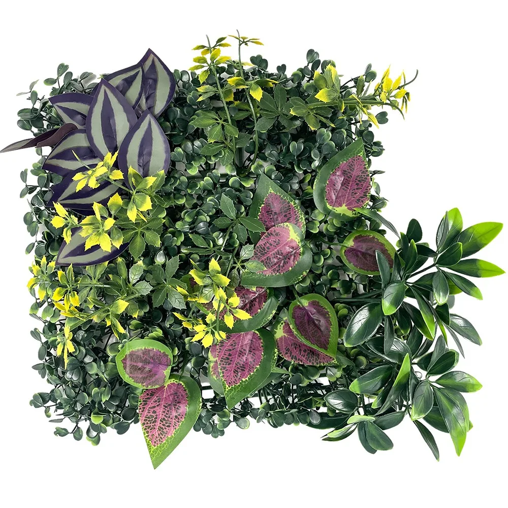 

DIY Artificial Plant Wall Panel Sunflower Eternal Life Artificial Eucalyptus Carpet UV Protection No Watering