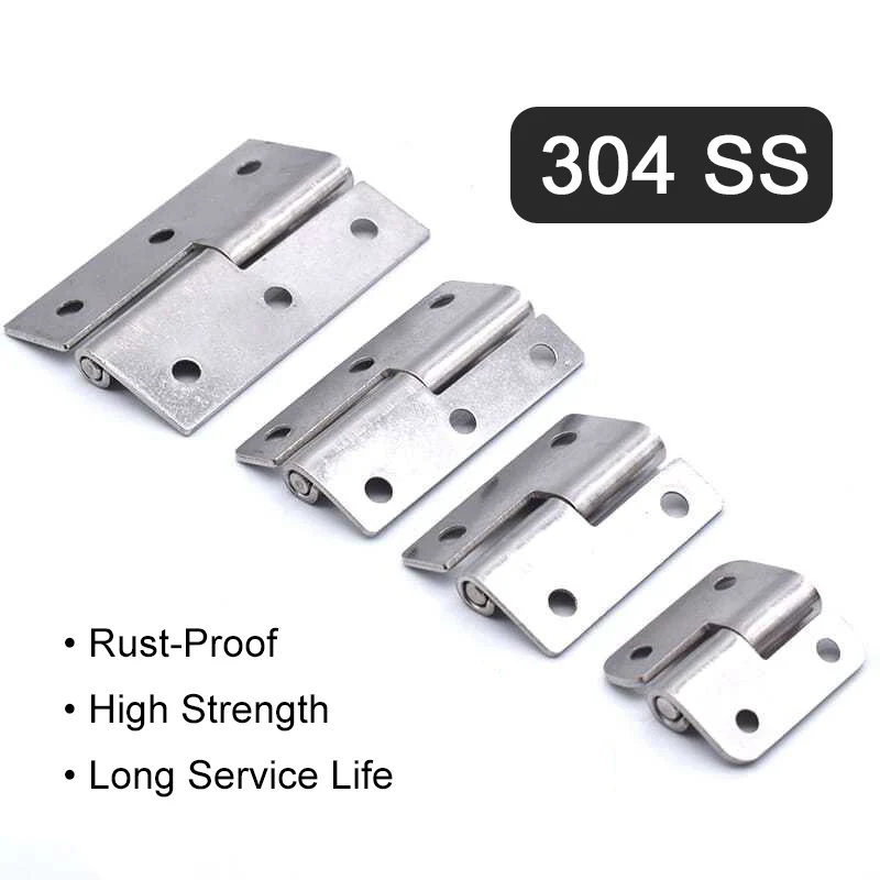 304 Stainless Steel Detachable Hinge Slip Joint Flag Lift Off Door Hinge Removable Hinge For Cabinet Wardrobe Furniture