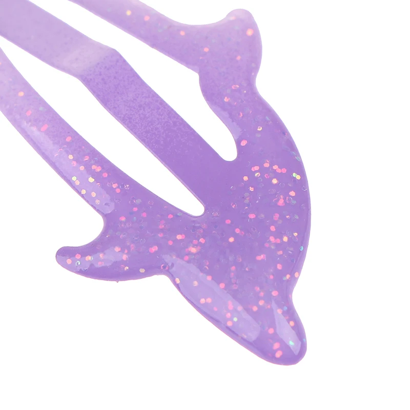 5 Stück bunte Glitzer-Delfin-Haarspangen für Mädchen, Frauen, Kinder, Urlaub, Party, Geschenk, Haarschmuck, Kopfbedeckung – Detail 17