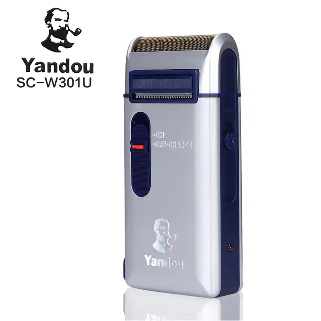 Yandou electric razor Shaver Rechargeable Long life Silver men's