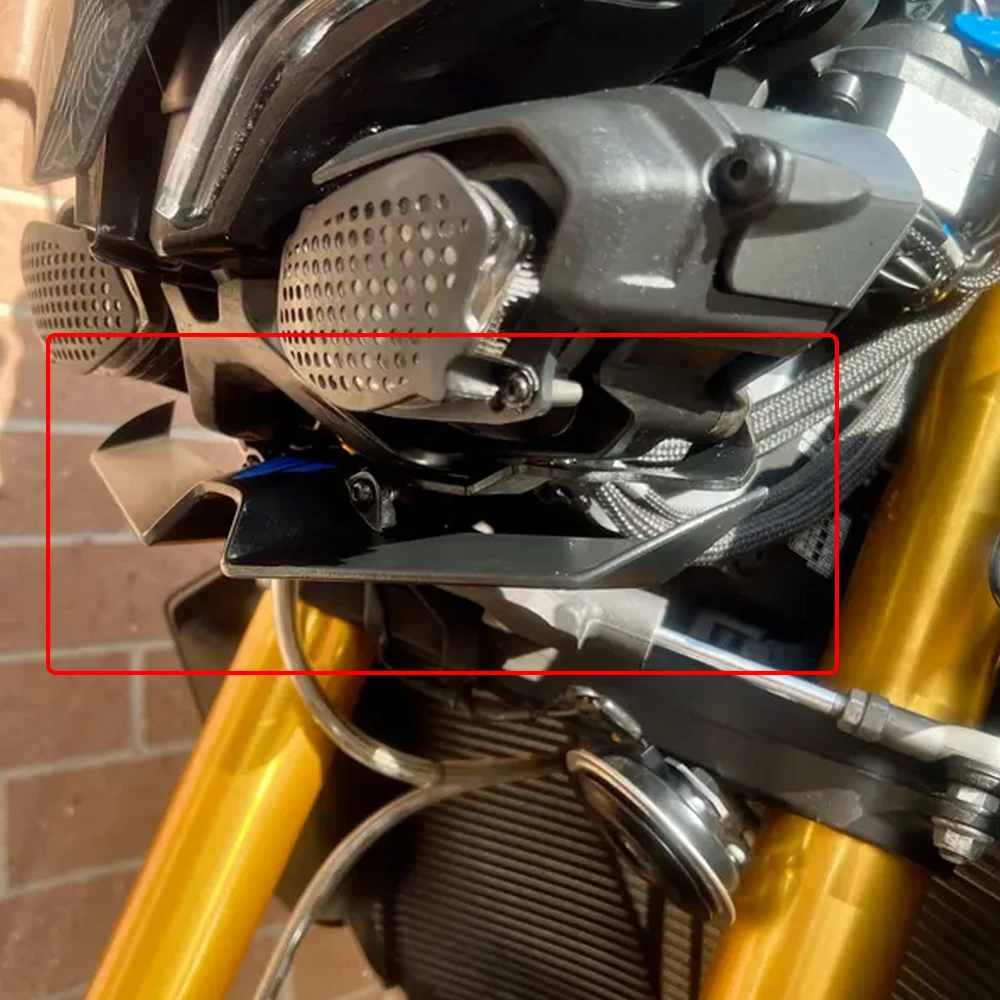 2024 MT10 Winglet For Yamaha MT-10 SP 2022 2023 MT 10 Accessories Sport Downforce Naked Front Spoiler Aerodynamic Wing Deflector
