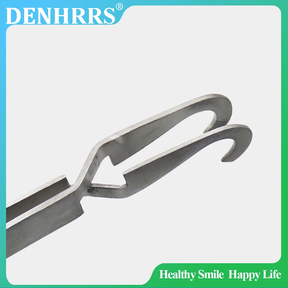 

1Pc Dental Lingual Button Holder Tweezer Stainless Steel Orthodontic Instrument
