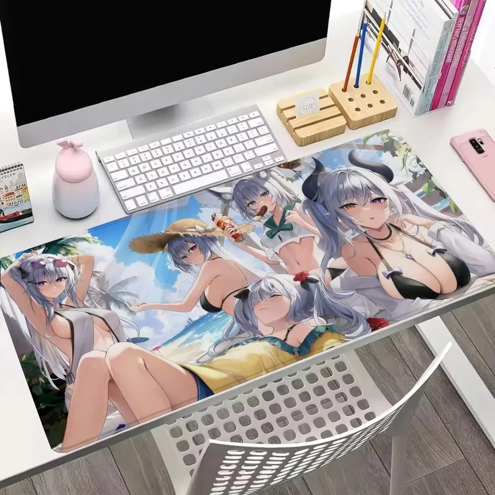 CIFbuy Sexy Beauty Anime Gaming Mouse Pad Non-Slip Rubber Durable Stitched Edge For Office Home Computer Laptop Desk Mat