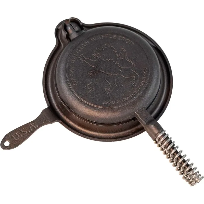 

Made In USA Vintage Inspired, 7 inch Stovetop Waffle Iron Perfect ho