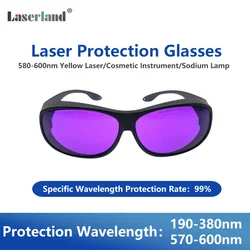 UV Yellow Laser Light Lampworker Glass Blowing Sodium Lamp 190nm-380nm 570nm-600nm Safety Protection Glasses