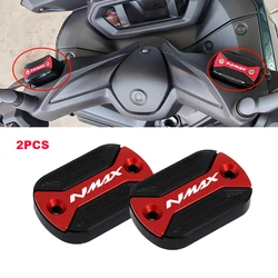 NMAX Motorcycle Front Brake Reservoir Fluid Tank Oil Cup Cover For YAMAHA NMAX125 NMAX155 N-max 125 155 2015-2023 2024 2025