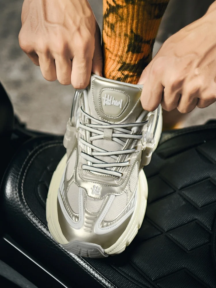 Comfortable Chunky-Soled Sports Casual Shoes Outdoor Walking Shoes Height-Enhancing Athletic Footwear Unisex Sports Shoes