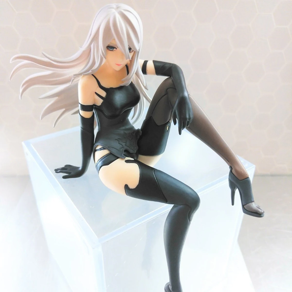 NieR:Automata Ver1.1a YoRHa tipe A No.2 Anime Action figure PVC Collection mainan Model boneka hadiah meriah untuk penggemar Anime