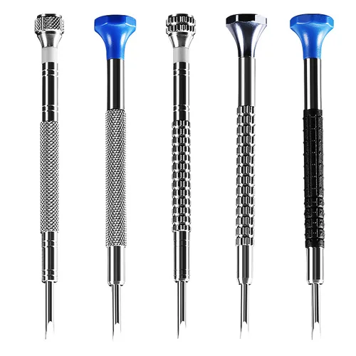 Imagen 2 del producto Nuevo juego de destornilladores de reloj de precisión, 10 Uds., destornilladores de mano Phillips de una sola pieza de 0,5-3,0mm para relojes, gafas, herramientas de relojero
