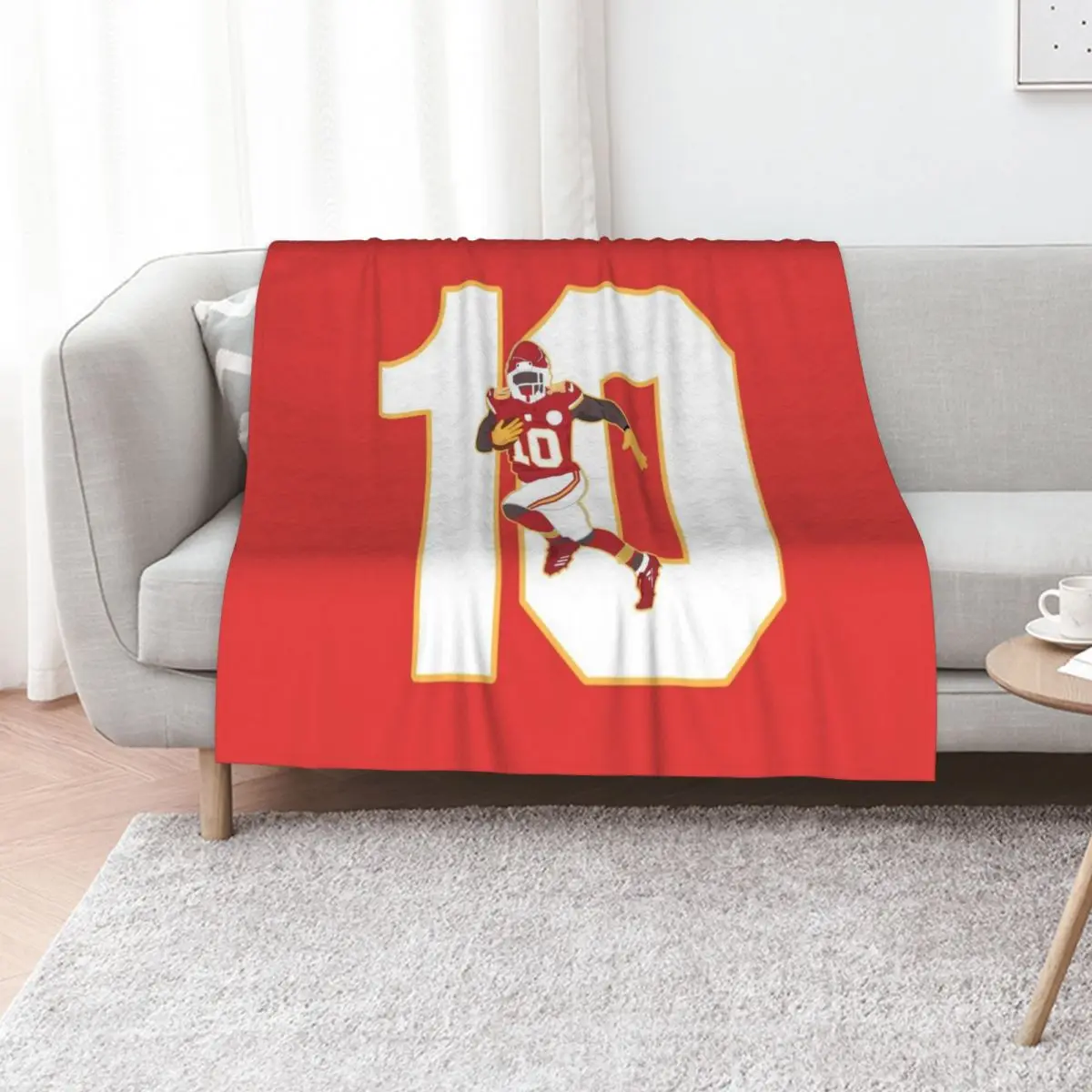 

Tyreek Hill Throw Blanket Vintage Bed linens Nap Comforter Blankets