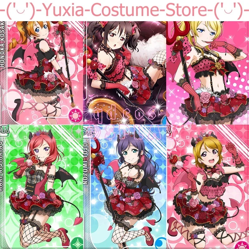 Anime! Adorável!!! Honoka Hanayo Maki Umi Cosplay Traje para as Mulheres, Todos os Membros, Pequeno Diabo, Sexy Lovely Uniforme, Party Outfit