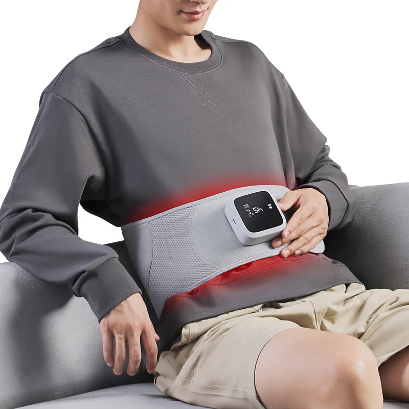 electric heating waist massage belt back support abdomen and waist massager electric heating belt