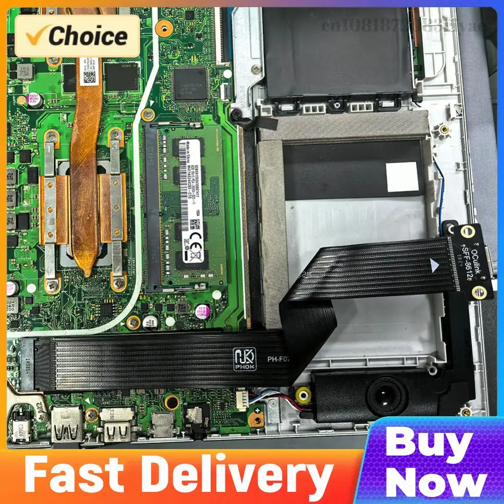 

Кабель-удлинитель M.2 NVMe к Oculink SFF-8611 SFF-8612 для видеокарт ноутбуков, обеспечивающий стабильную передачу данных в игровых ПК