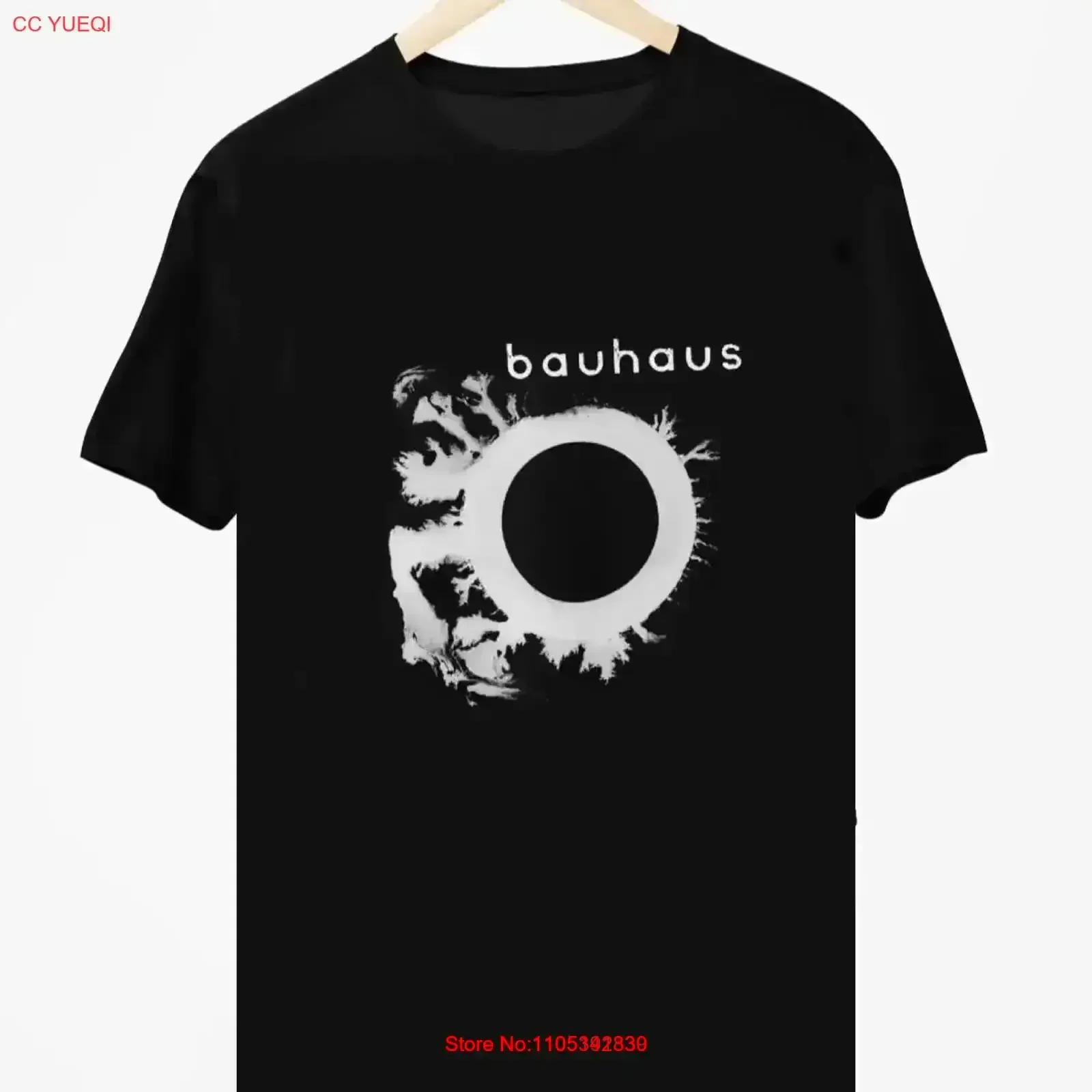 Camiseta Bauhaus Sky S Gone Out, estilo vintage, lavada, suave, elegante, informal, versátil, elástica, ropa de diseñador de moda urbana