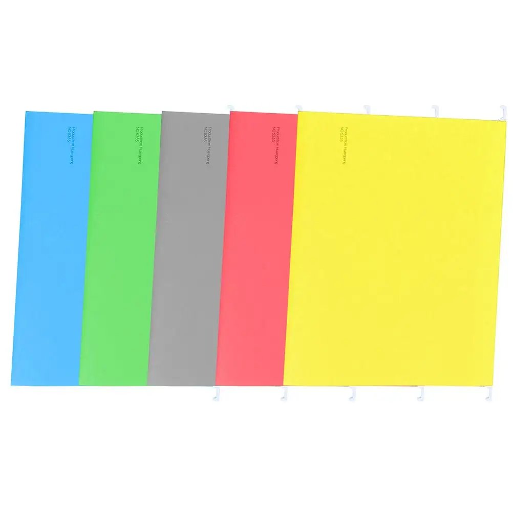 5Pcs Hanging File Folders A4 Colorful Office Supplies Portable Bills Holder ganize Documents Letters Wear Resistant Stable