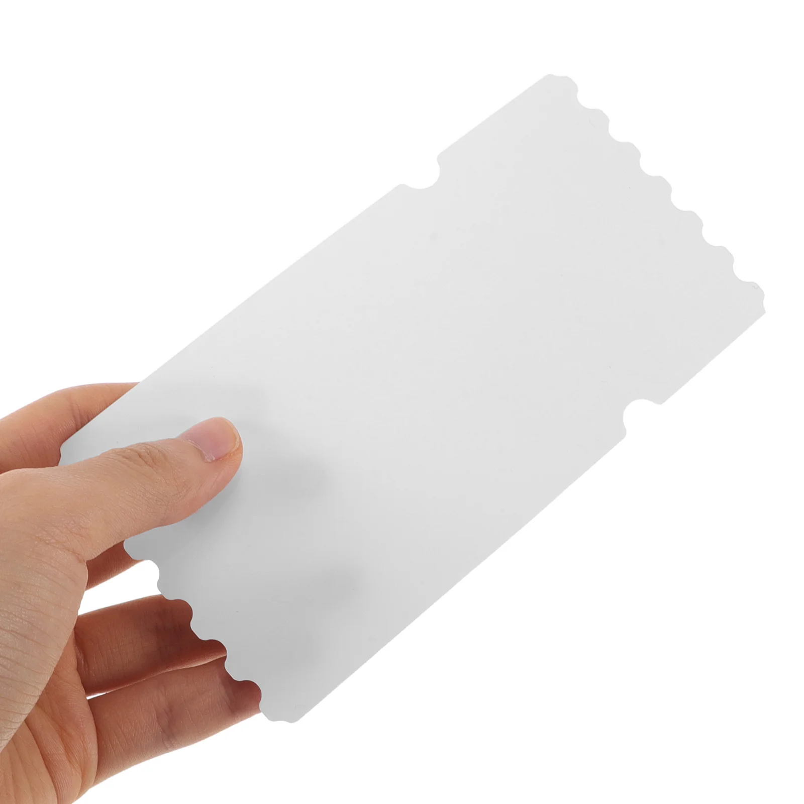 

8pcs Heat Transfer Ticket Blanks 14X7Cm Perforated Edge White Pet Sheets Waterproof For Diy Event Wedding Concert Raffle