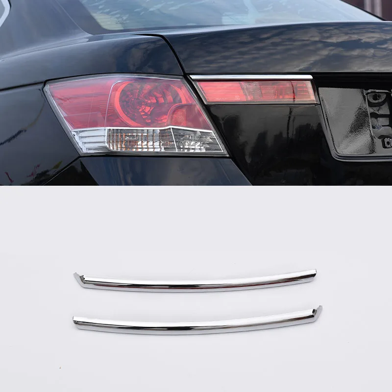For Honda Accord 8th Generation 2008-2013 Car Rear Tail Lamp Shade Decorative Cover Trim ABS Rear Taillight Light Eyebrow Patch