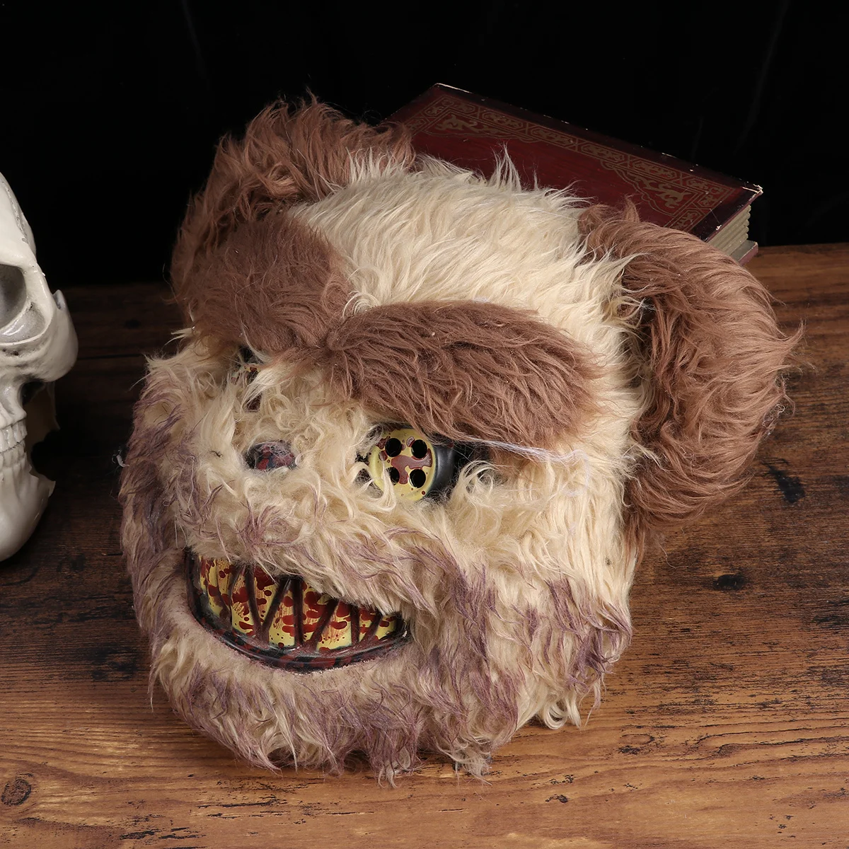 

Scary Bear Head Mask Durable Bloody Costume Prop Halloween Party Cosplay Performance Accessory Scary Bear Mask