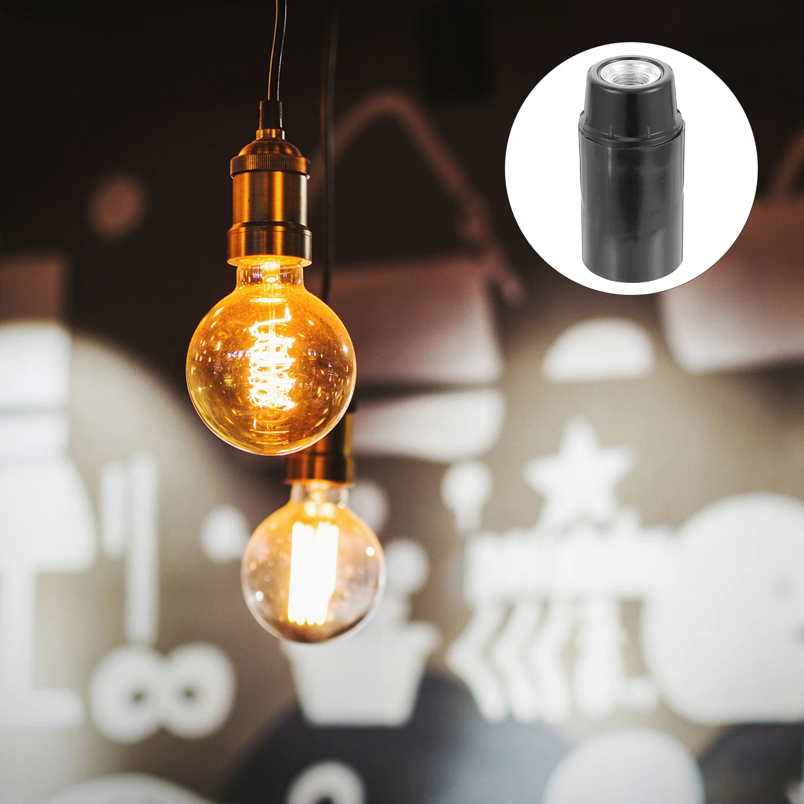 

10Pcs Selflocking E14 Lamp Holder Light Bulb Socket Solid Material Long Lasting Fashionable Design Light Bulb Holder