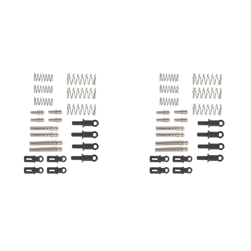 【ساخن】2X لـ 1/18 LDRC A86 LD1801 LD1802 LD1803 LD1804 A01 A02 أجزاء ترقية الصدمات الأمامية والخلفية RC