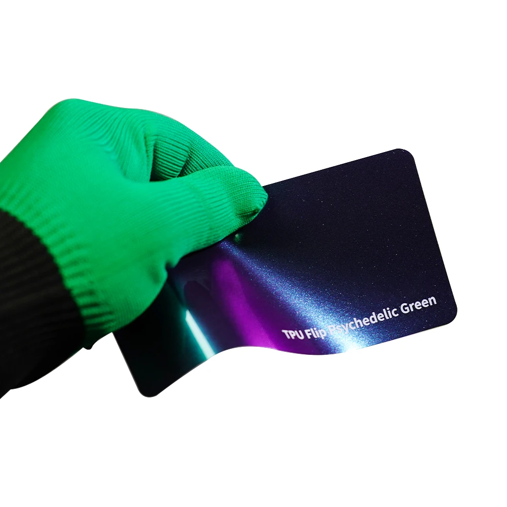 

Vehicle Wrap TPU Flip Psychedelic Green Colored PPF Paint Protection Film Auto Car Stickers Self Healing Color PPF Film
