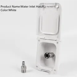 Camping Accessories Water Inlet Hatch Wall Mount Filler RV Water Filling Hatch for Motorhome Camper Van