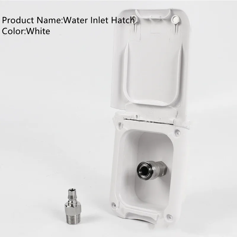 Camping Accessories Water Inlet Hatch Wall Mount Filler RV Water Filling Hatch for Motorhome Camper Van