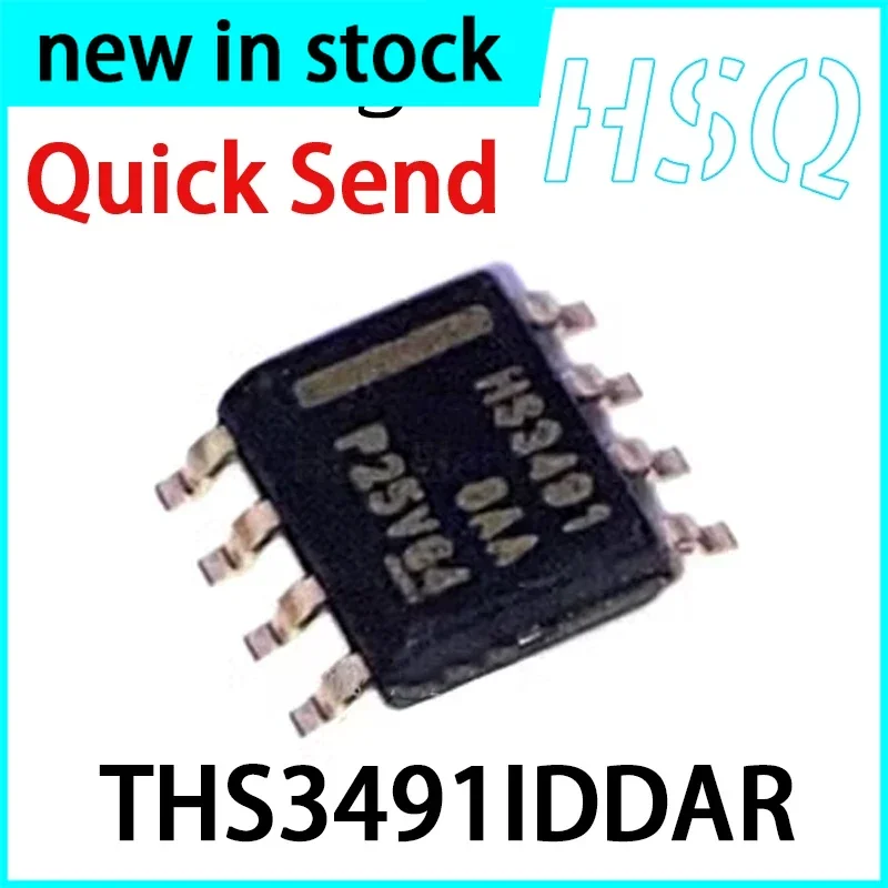 1PCS THS3491IDDAR SOP-8 Screen Printed HS3491 Current Feedback Amplifier IC Stock