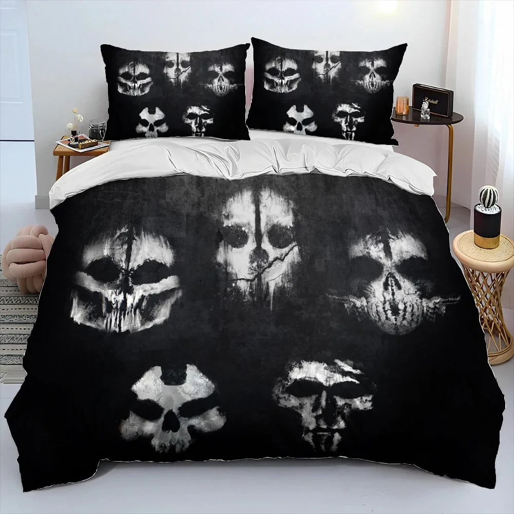 Juego COD, servicio de llamada, juego de cama con edredón para jugadores, funda nórdica, funda de edredón, funda de almohada, juego de cama individual de doble tamaño