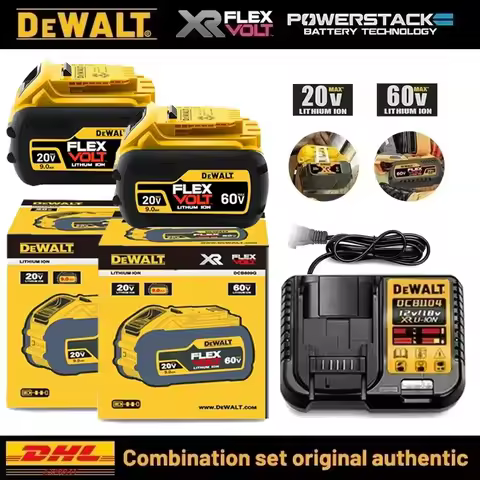 ️ Original Dewalt 20V Battery, dewalt 5AH/6AH Rechargeable Lithium-Ion Battery, Dewalt DCB206 Power Tool Replacement Battery