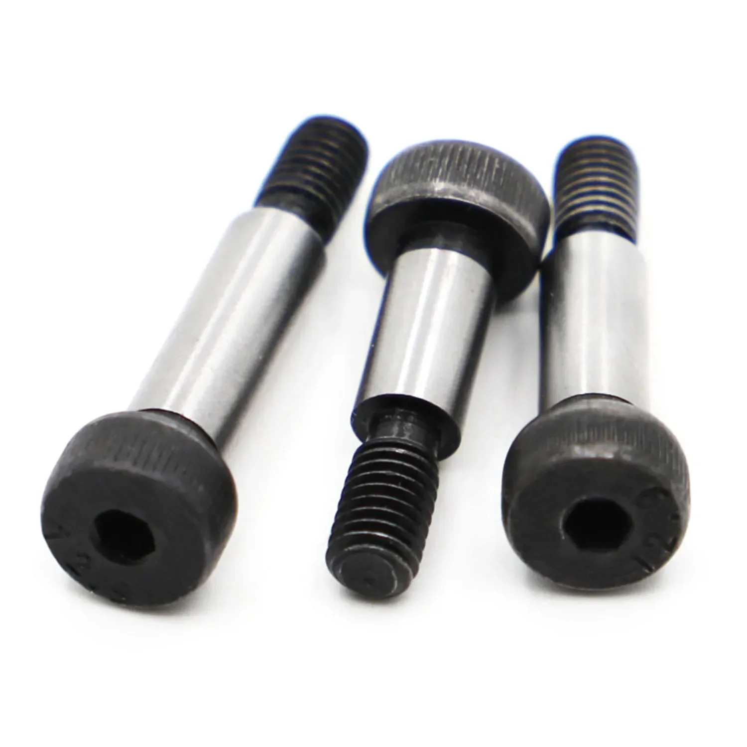 1pc M5 M6 M8 M10 Dia = 6 8 10 12mm Black Grade 12.9 Steel Hex Hexagon Socket Cap Head Shoulder Roller Bearing Screw Bolt