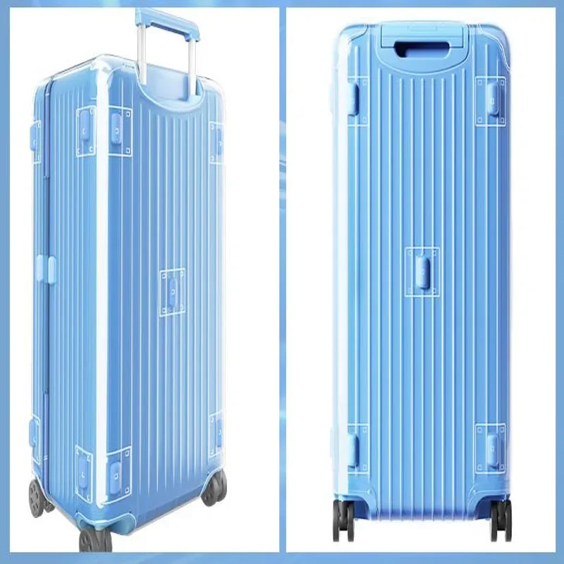 Luggage Covers For Rimowa Essential Trunk Plus 33inch Suitcase Protector with Zipper Thicken PVC Cover Travel Accessories