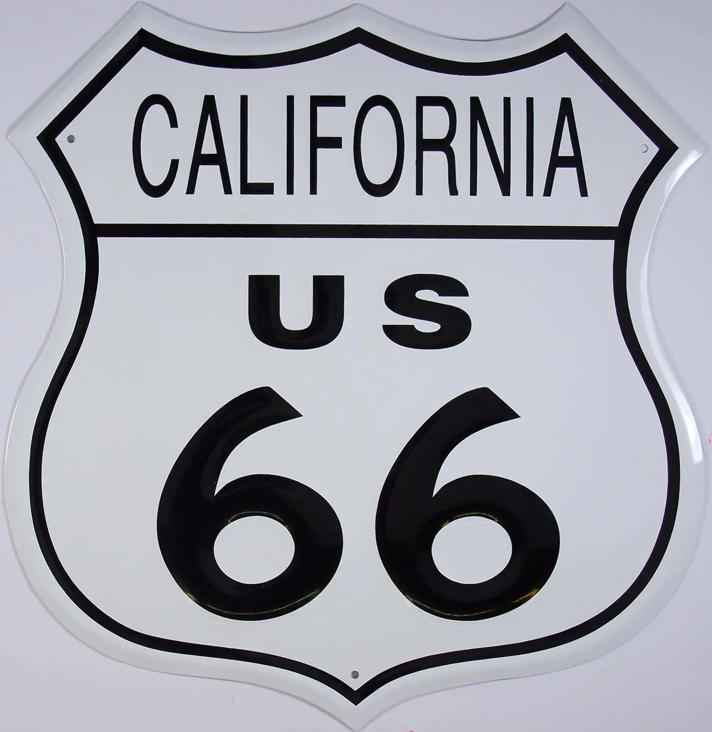Металлический жестяной знак Route 66 California 11 дюймов W x 11 дюймов H