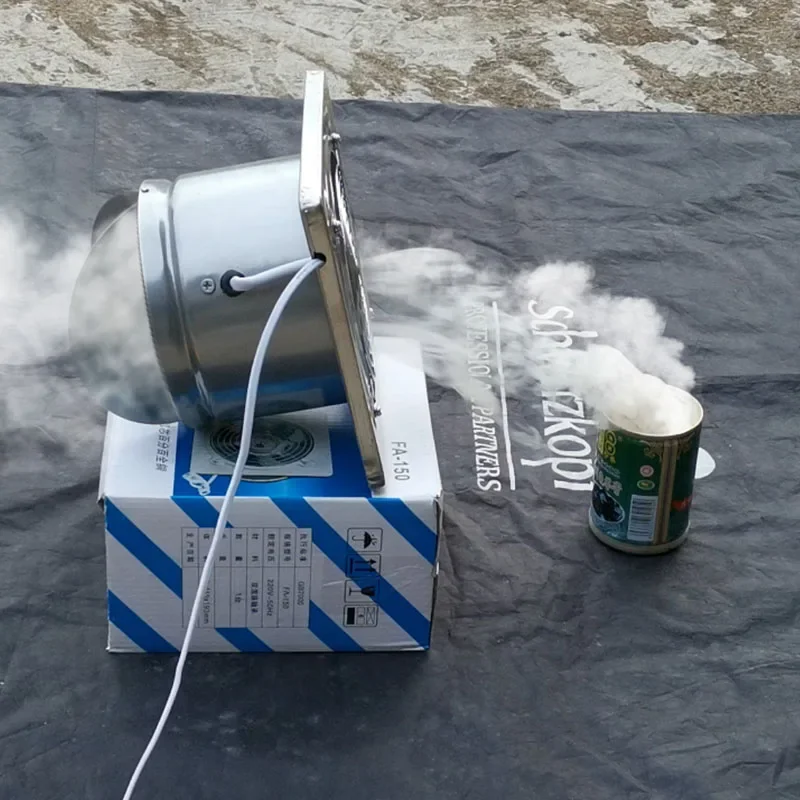 12นิ้วสแตนเลสท่อท่อไอเสียพัดลม Booster 6 ''ห้องน้ำห้องครัวแขวนผนังหน้าต่างพัดลม Air Ventilator Extractor blower